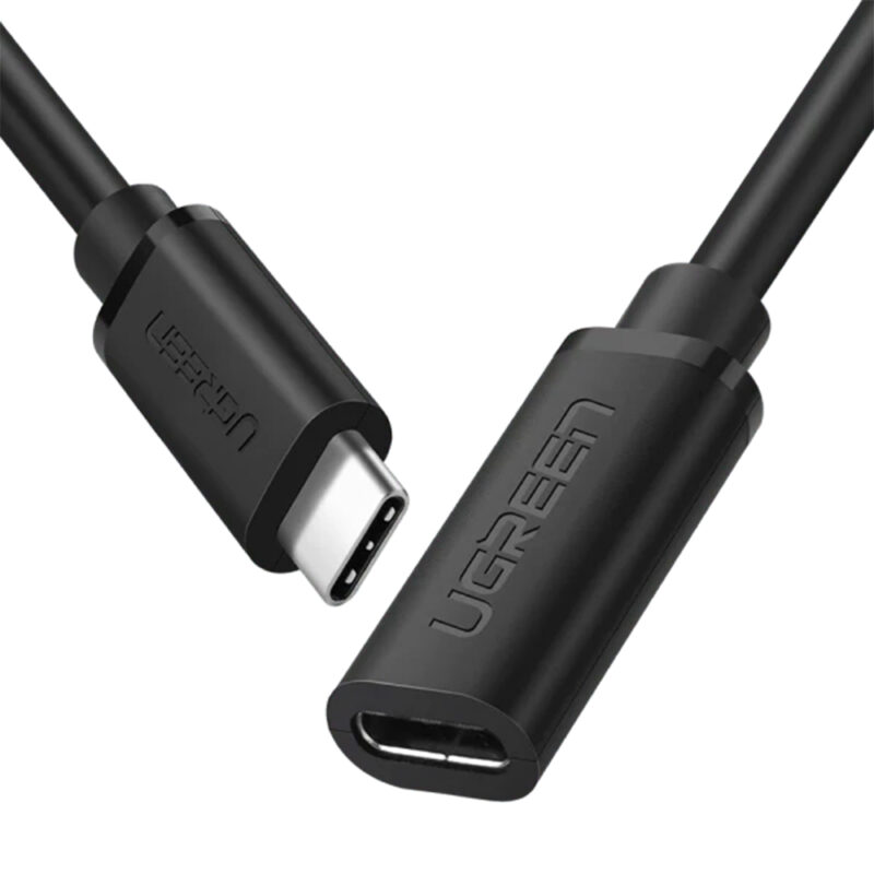 UGREEN USB Type C Male to Female Extension Cable 0.5m (Black) 40574