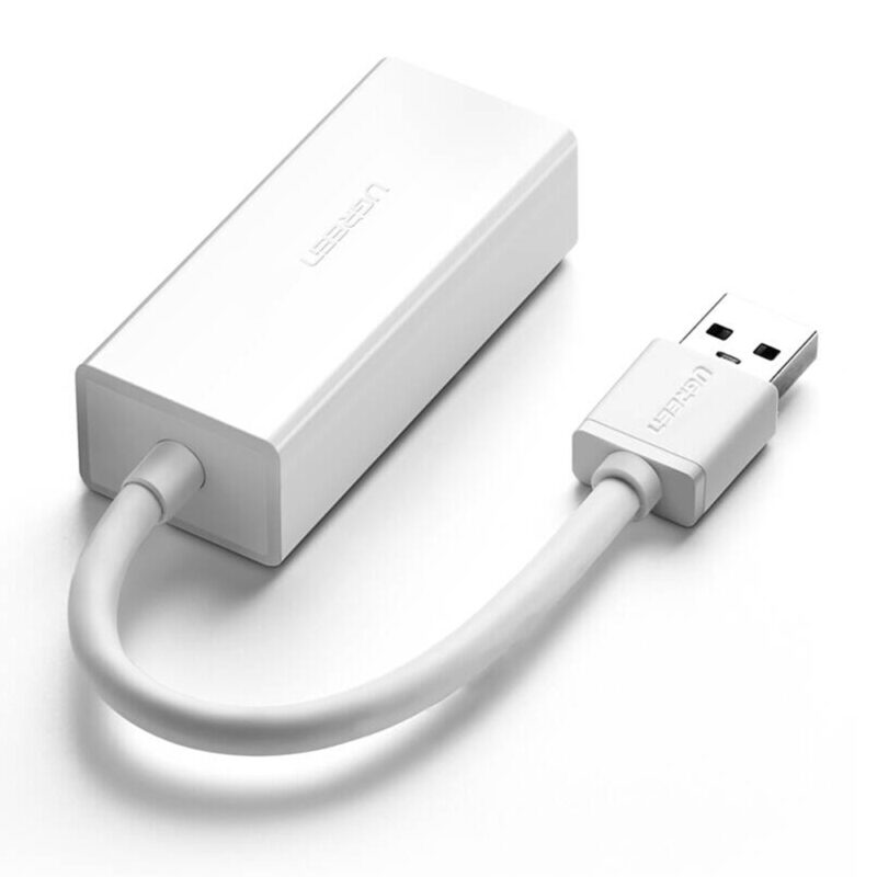 Adaptador  Ethernet Rj45 Ugreen para Usb 3.0 Branco 20255