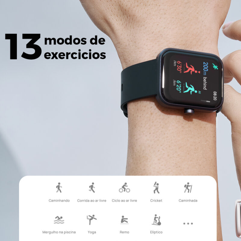 Relógio Smartwatch Maimo Watch Bluetooth 5.0 Tela 1.69 pol.