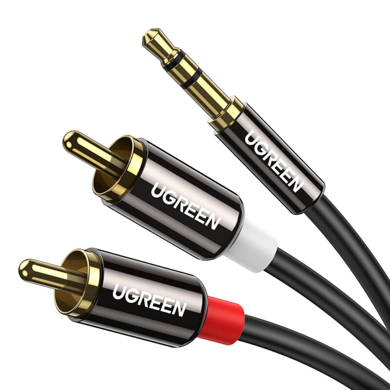 UGREEN 3.5mm Male to 2RCA Male Cable 5m (Black) 10591
