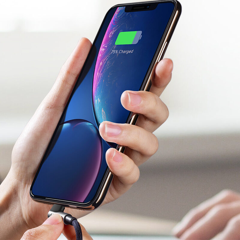 Cabo de Dados Ugreen Usb A p Lightning 90º 1M Cert. MFi