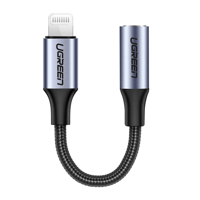 Adaptador Ugreen Us211 Lightning para P2 3.5mm 10cm