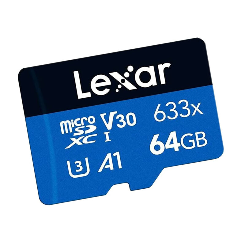 Cartão Memória Micro Sd Lexar 64gb MicroSd 100Mbs Preto/Azul / 843367128891