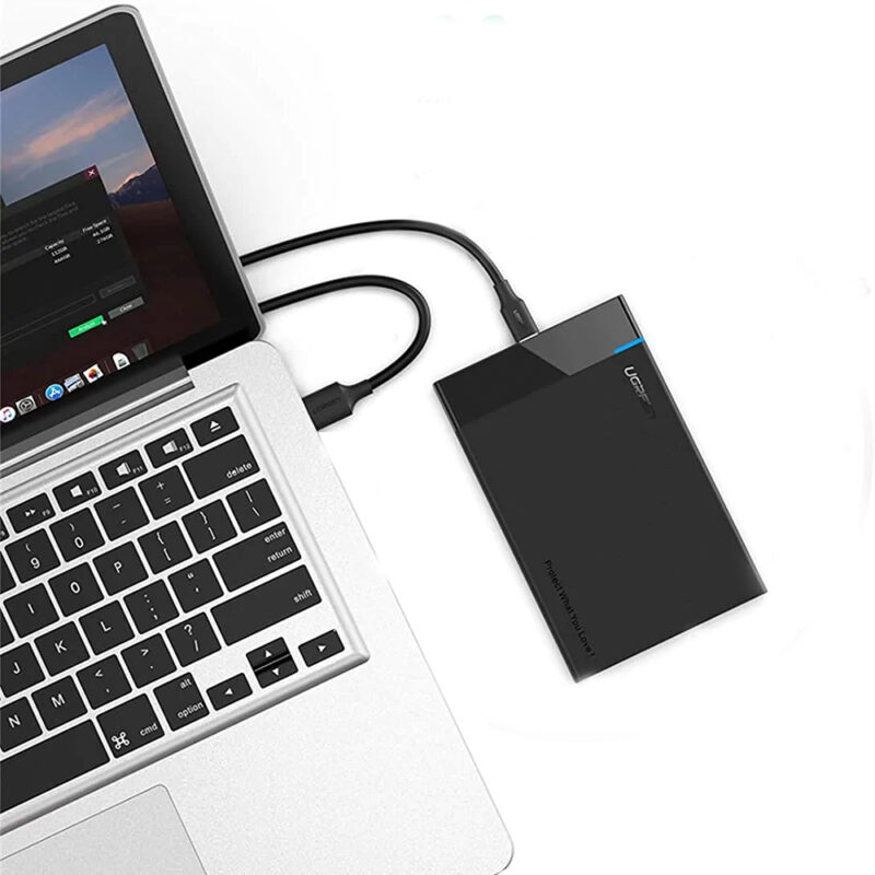 Case Externa Ugreen Us221 Usb Tipo C p Ssd e Hdd 2.5 pol.