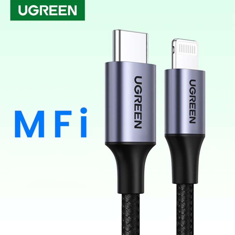 Cabo Carregamento Ugreen Usb-C Lightning Apple 2M Cert. MFi