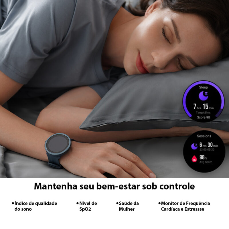 Relógio Smartwatch Maimo Watch R Gps BT5.0 Tela 1.3 pol Azul