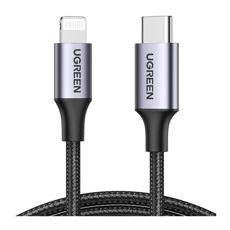 Cabo Carregamento Ugreen Usb-C Lightning Apple 1.5M Cert MFi
