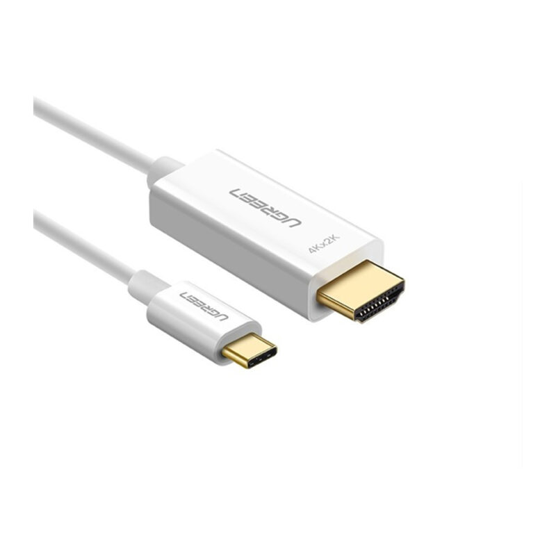 UGREEN USB Type C to HDMI Cable Male to Male ABS Case 1.5m (White) 30841