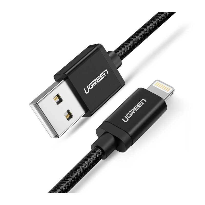 Cabo de Dados Ugreen Usb Tipo A p Lightning 2M Cert. MFi