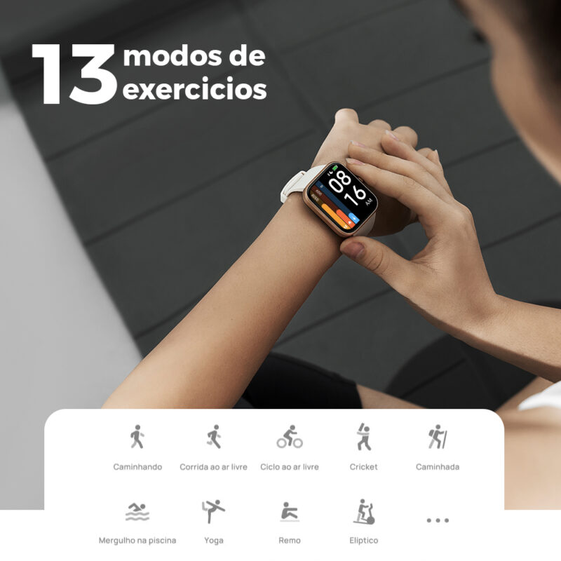 Relógio Smartwatch Maimo Watch Bluetooth 5.0 Tela 1.69 pol.