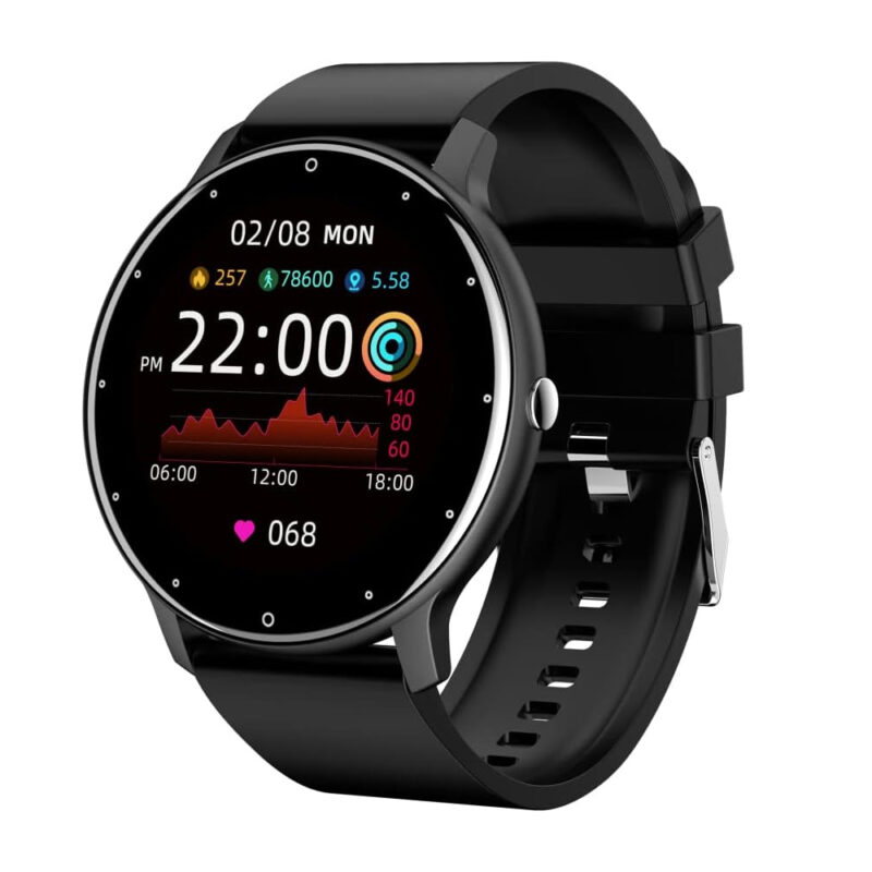 Zwear Zl02d Smartwatch Bluetooth 4.0 Android Ios Tela 1.3 pol Preto