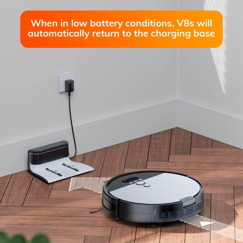 Ilife Robô Aspirador De Pó Inteligente Híbrido Ilife V8S Original (Cinza)