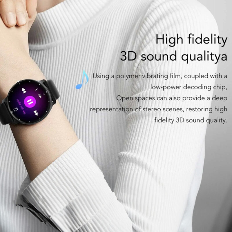 Zwear Zl02 Pro Smartwatch Bluetooth 5.2 Android Ios Tela 1.3" Preto