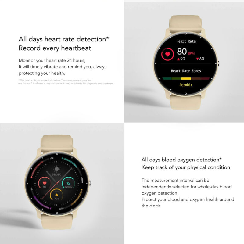 Zwear Zl02 Pro Smartwatch Bluetooth 5.2 Android Ios Tela 1.3" Gold