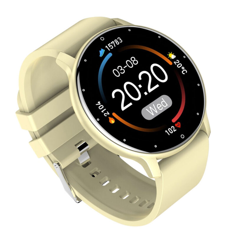 Zwear Zl02d Smartwatch Bluetooth 4.0 Android Ios Tela 1.3 pol. Gold