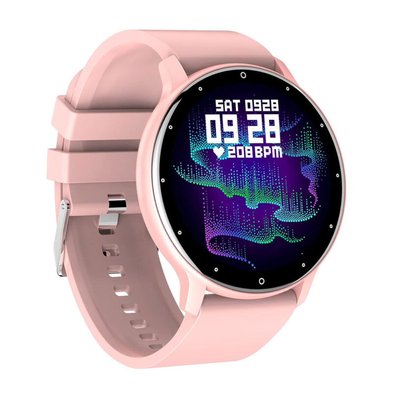 Zwear Zl02d Smartwatch Bluetooth 4.0 Android Ios Tela 1.3 pol. Rosa