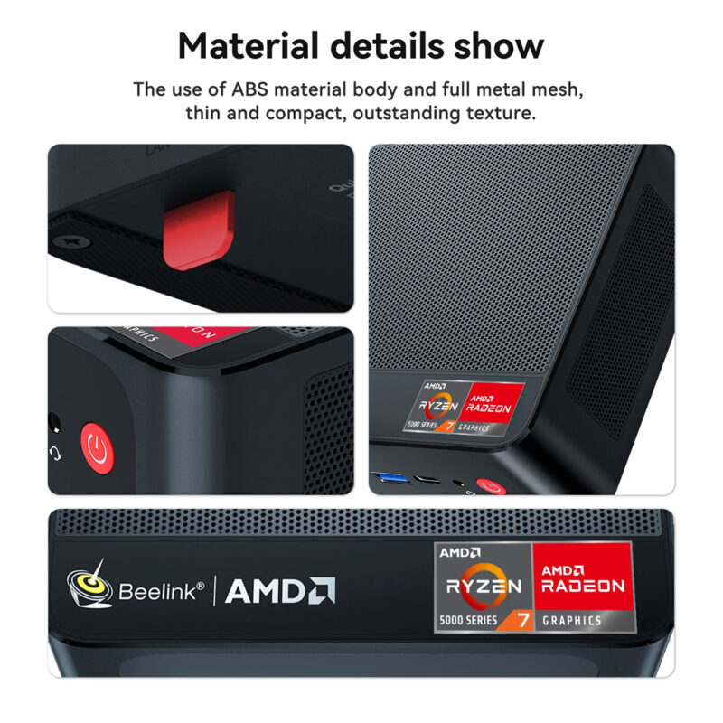 Mini Pc Beelink Ser 1Tb 32gb Processador Amd Ryzen 7 5800H