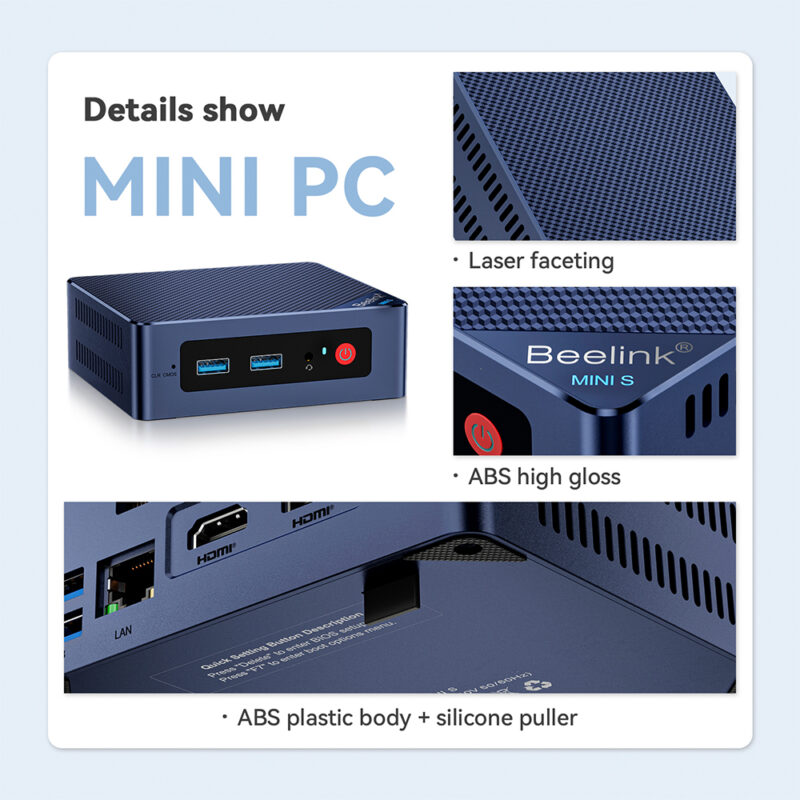 Mini Pc Beelink Mini S 12 Pro 500gb 16gb Alder Lake N100