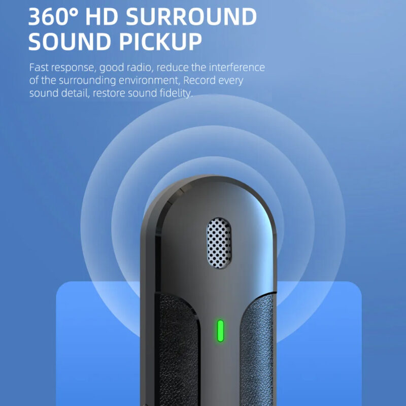 Microfone de Lapela Vimai M8-2C p/Dispositivos Usb-C Preto