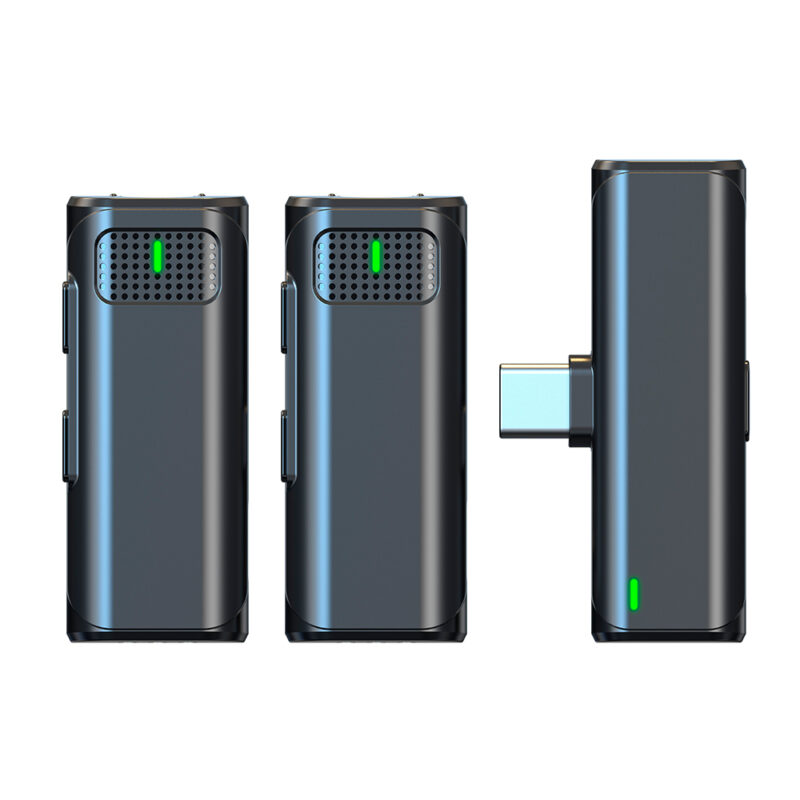 Microfone de Lapela Vimai V8-C-2 p/Dispositivos Usb-C Preto