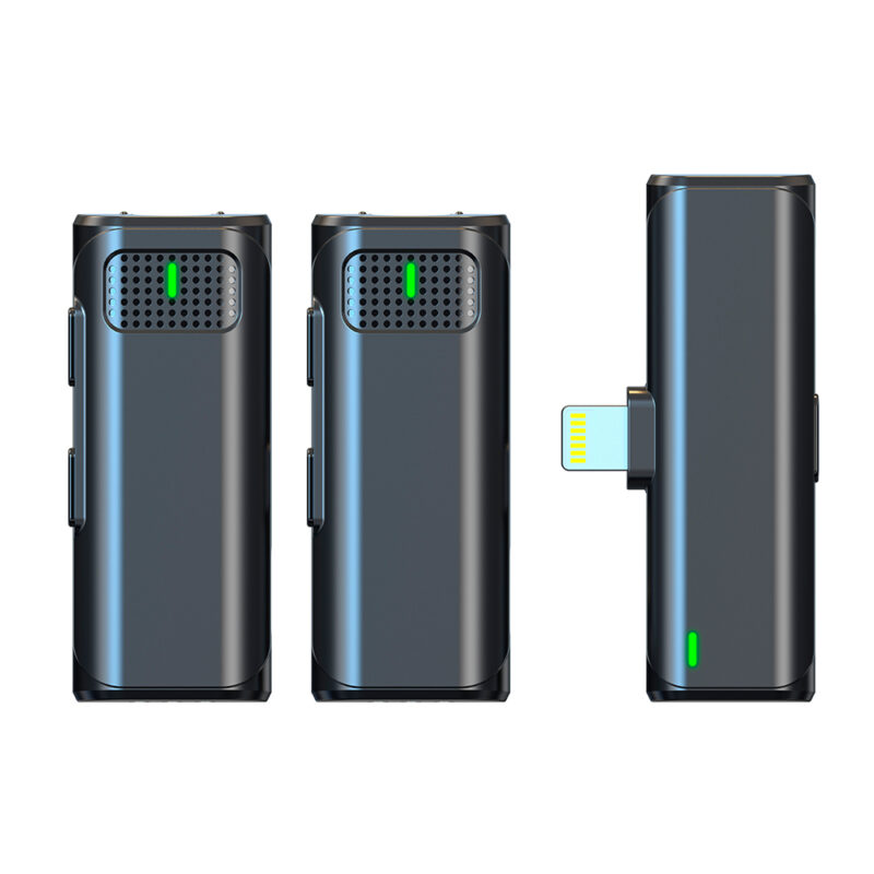 Microfone de Lapela Vimai V8-L-2 p/Dispositivos Ios Preto