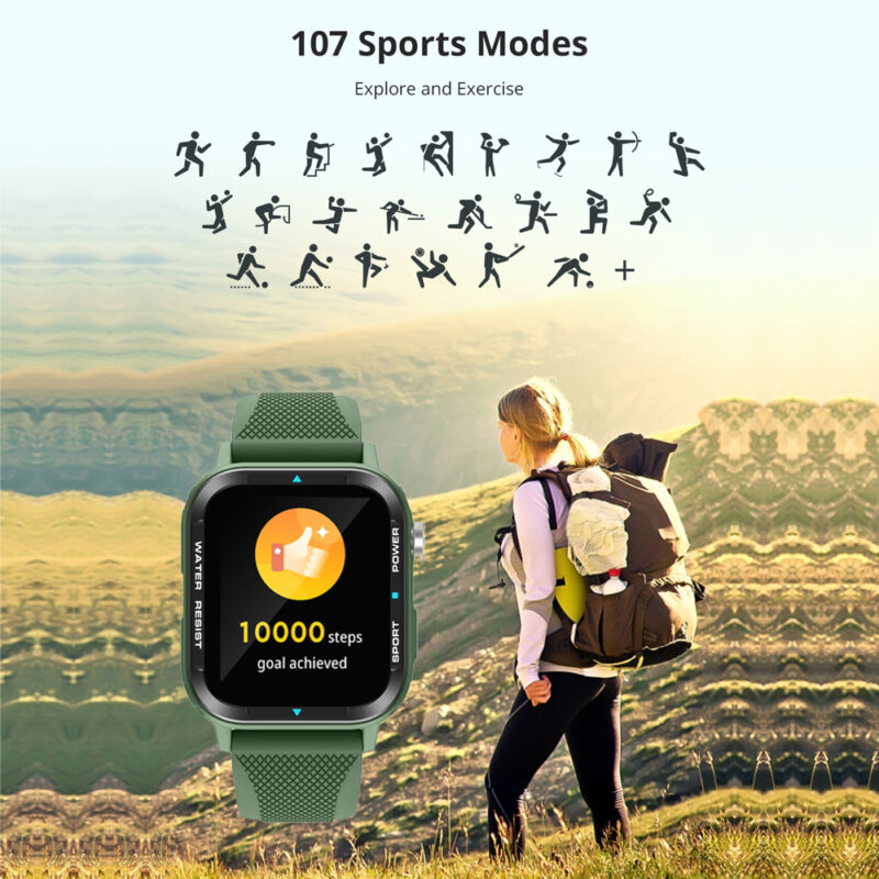 Relógio Smartwatch Colmi M41 Bt 5.2 Android Ios Tela 1.9 pol. Verde