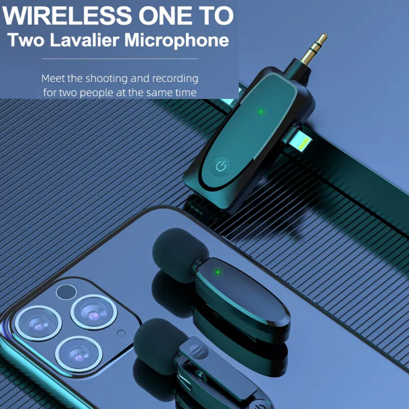 Microfone Lapela Vimai Ap003 Plug 3 in 1 Universal 2.4G Preto