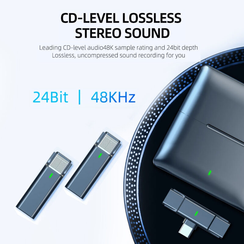 Microfone Lapela Vimai Ep033ah2 p/Dispositivos Usb-C Preto