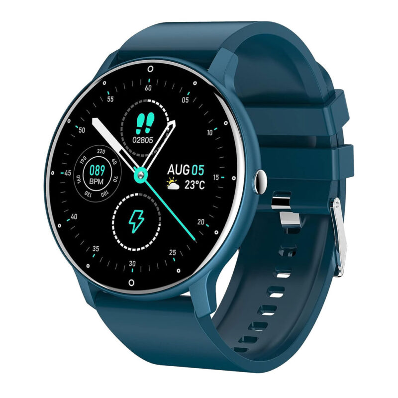 Zwear Zl02d Smartwatch Bluetooth 4.0 Android Ios Tela 1.3 pol. Azul