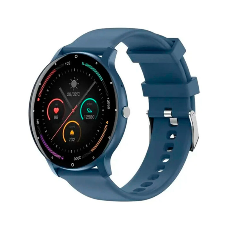 Zwear Zl02 Pro Smartwatch Bluetooth 5.2 Android Ios Tela 1.3" Azul