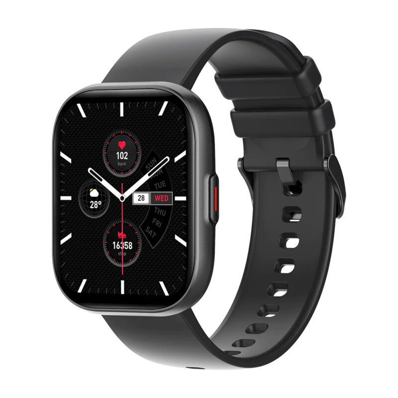 Relógio Smartwatch Colmi P68 Bt 5.2 Android Ios Tela 2.4 pol. Preto