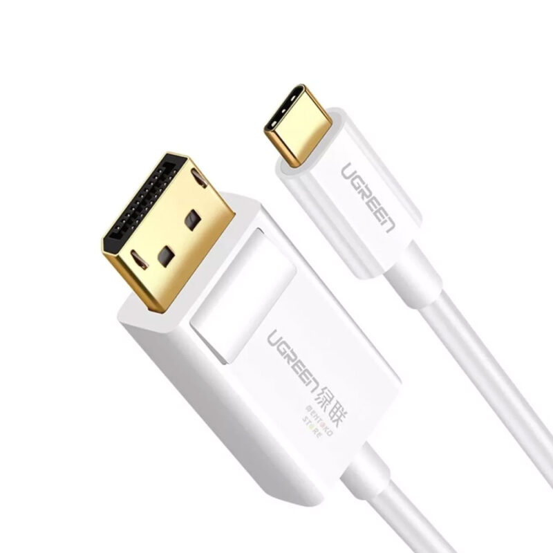 Ugreen MM139 USB-C To DP Cable White 1.5M 40420