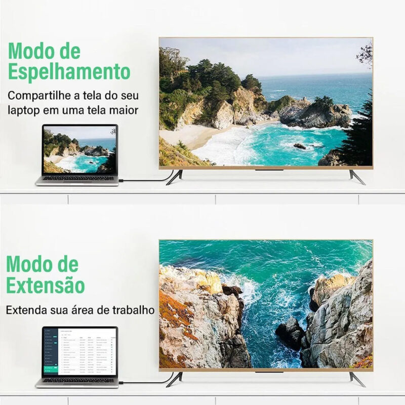 Cabo Vídeo Displayport Ugreen 4k-60Hz/144Hz Macho 1.5M Preto