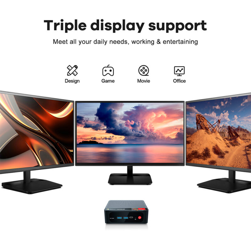 Beelink SER series mini pc CPU AMD Ryzen 5 5500U Processor memory 16GB storage 500GB