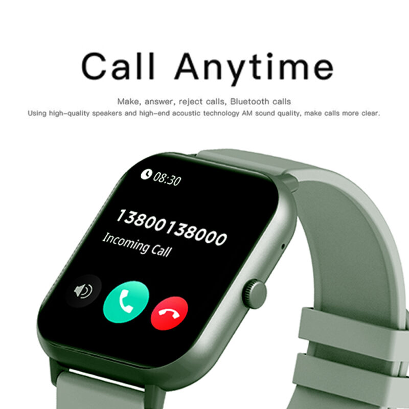 Relógio inteligente Zwear Zl54c Bluetooth 5.1 Tela 1.83 pol. Verde