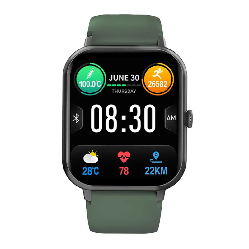 Relógio Inteligente Zwear Zl54 Bt 5.2 Tela 1.83 pol. Verde
