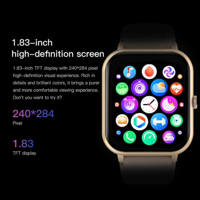 Relógio Inteligente Zwear Zl54 Bt 5.2 Tela 1.83 pol. Gold