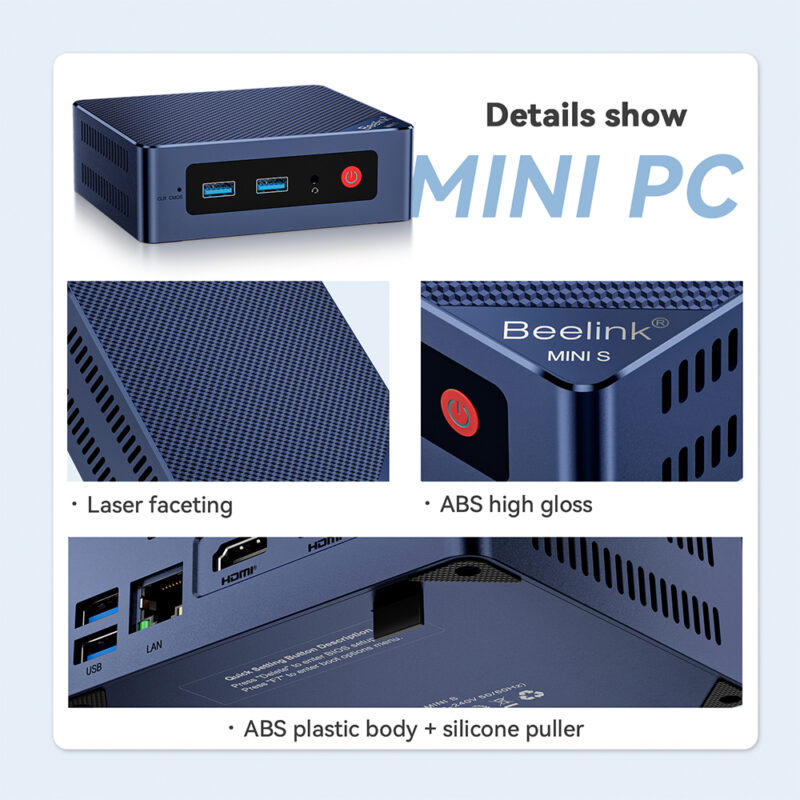 Mini Pc Beelink Mini S12 256gb 16gb Ram Intel Alder Lake
