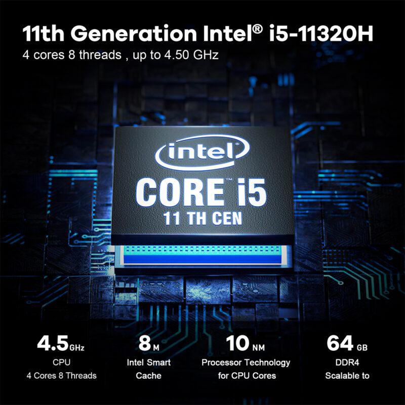 Mini Pc Beelink Sei11 Pro 1Tb 16gb Processador i5 11320H