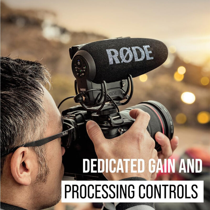 Microfone Câmera Rode VideoMic Pro+ Áudio Profissional Preto