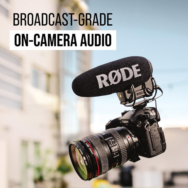 Microfone Câmera Rode VideoMic Pro+ Áudio Profissional Preto