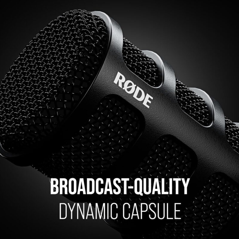 Microfone Mesa Rode PodMic Saída Usb/Xlr Podcast Jogos Preto