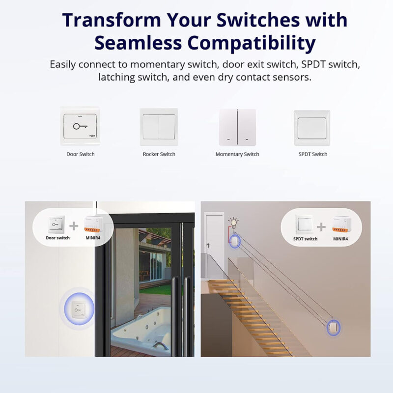Interruptor inteligente Sonoff Mini R4 Wi-Fi extreme Branco