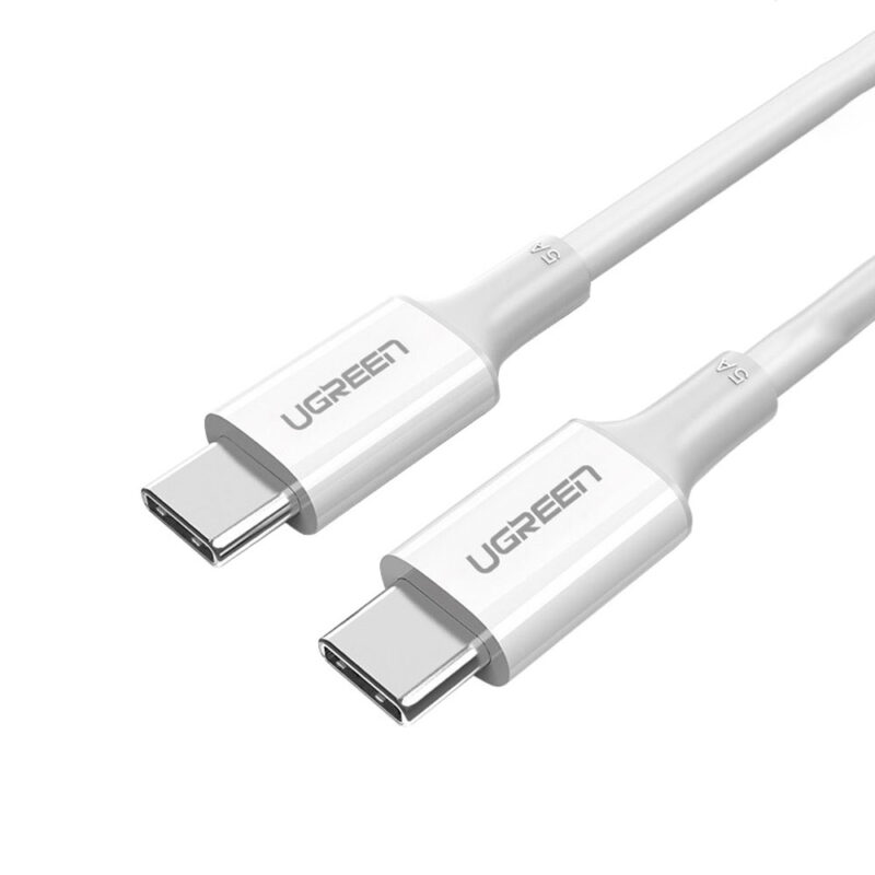 Ugreen Type C 2.0 Male To Type C 2.0 Male 5A Data Cable White 2M 60552