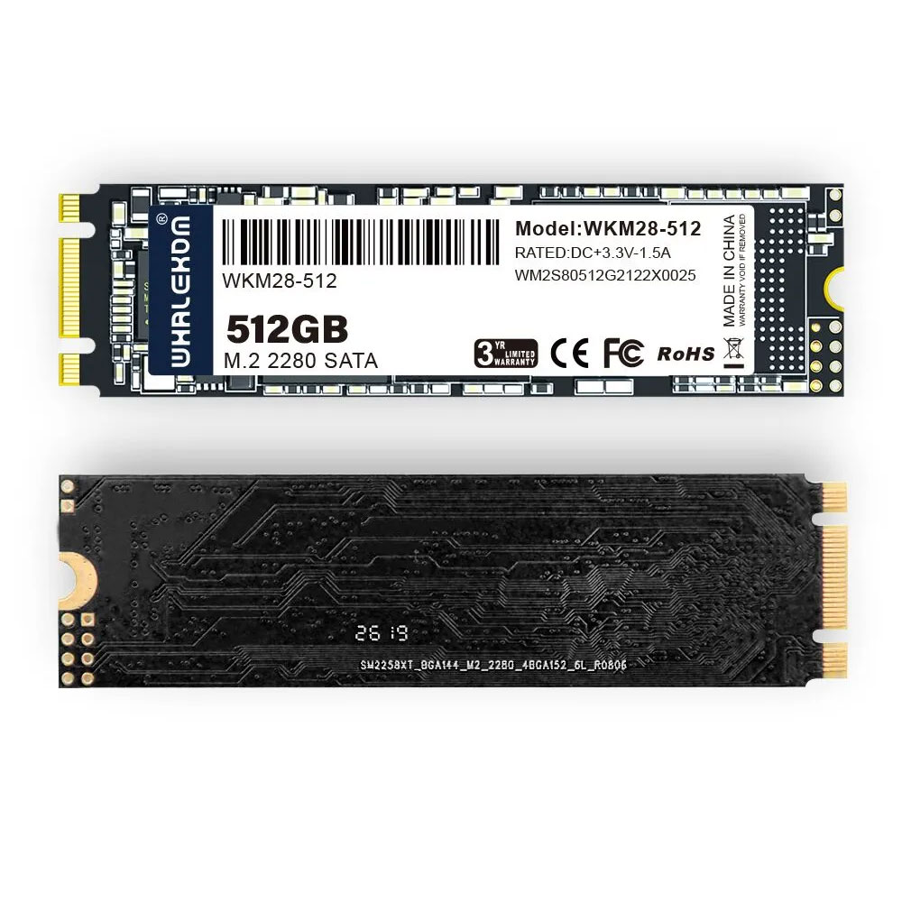 Whalekom SSD M.2 SATA 2280 M80 Series 512G WKM28-512