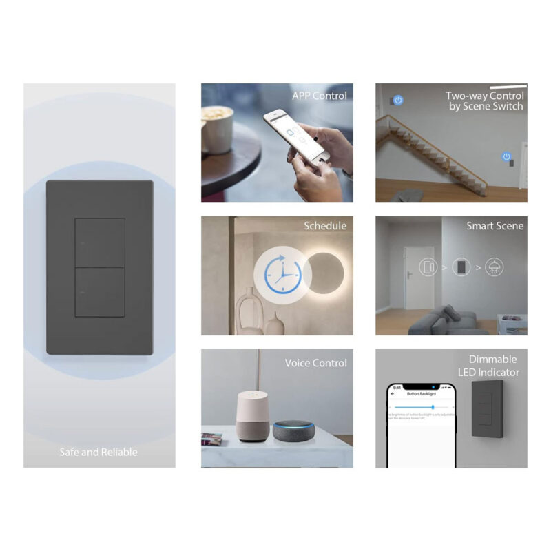 SONOFF SwitchMan M5-2C-120 Smart Wall Switch