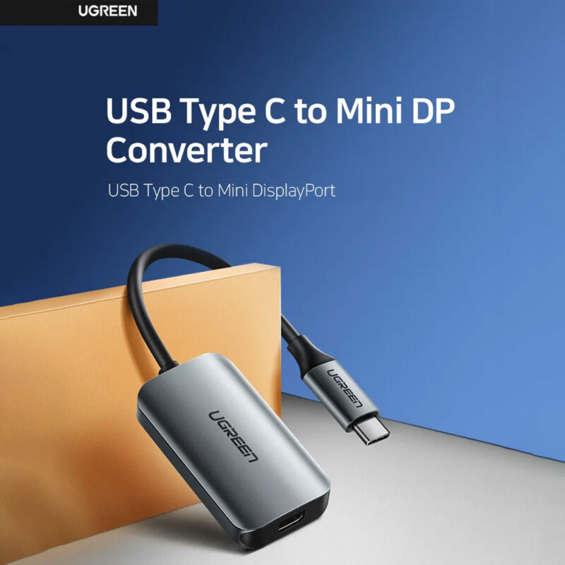 Ugreen USB-C To Mini DP Femal Adapter Without PD Gray 60351 CM236
