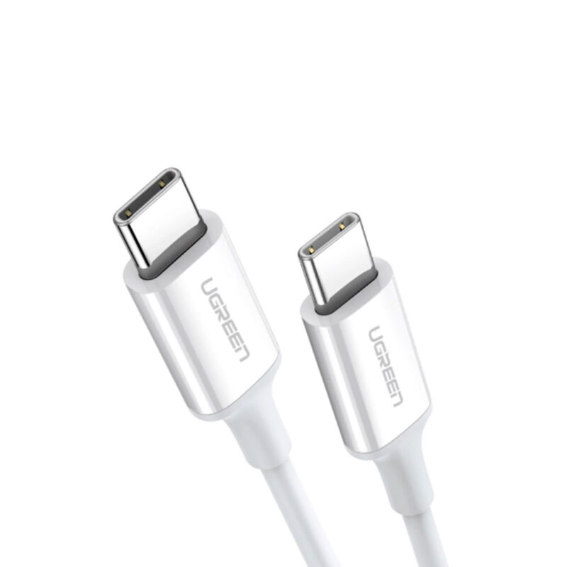 Ugreen Type C 2.0 Male To Type C 2.0 Male 5A Data Cable White 1M 60551