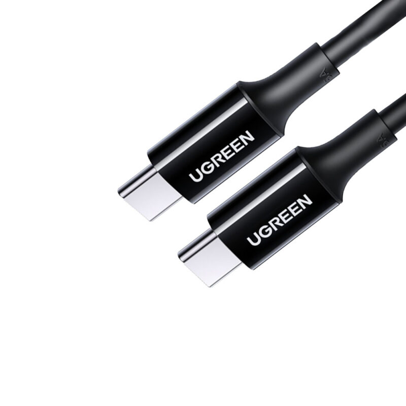 Ugreen Type C 2.0 Male To Type C 2.0 Male 5A Data Cable Black 1M 80371