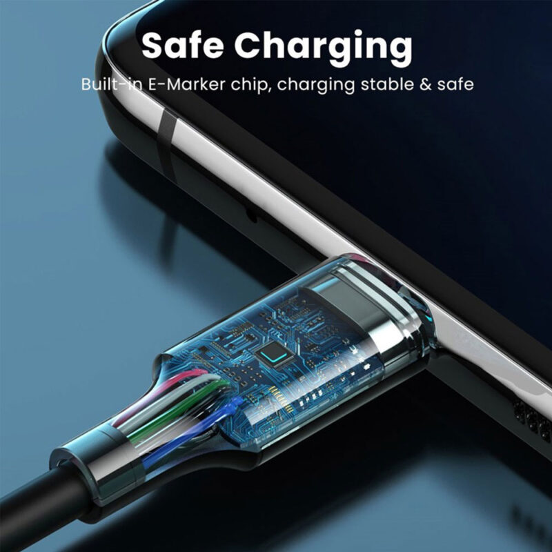 Ugreen Type C 2.0 Male To Type C 2.0 Male 5A Data Cable Black 2M 80372